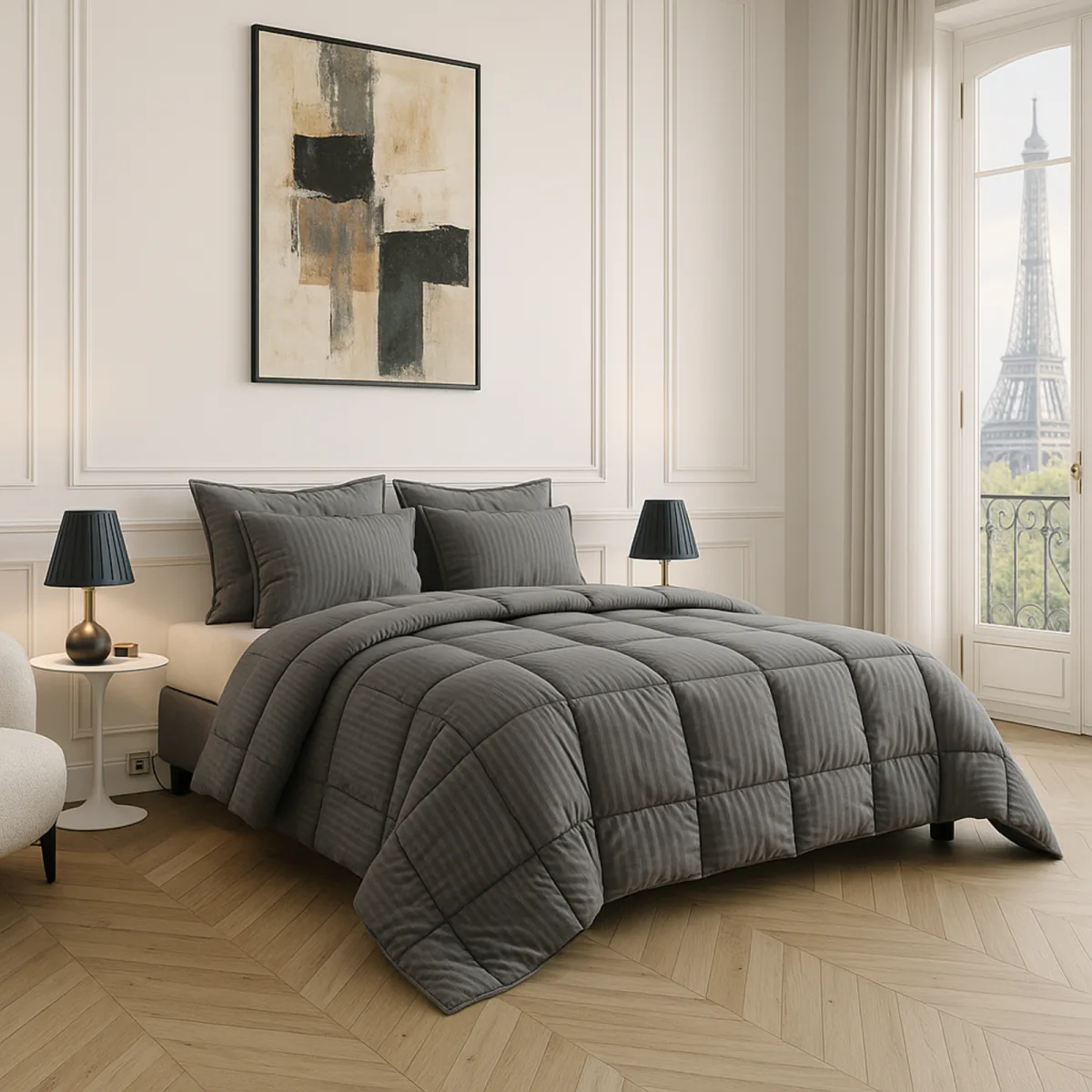 SAMPUR SAMPUR Couette Luxe Grise 200x200
